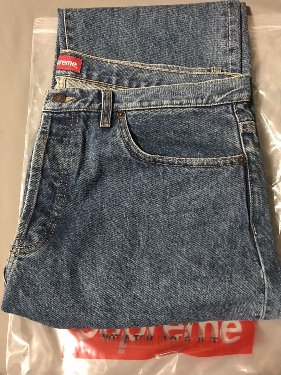 38☆ Supreme 2022SS Regular Jean Washed Blue シュプリーム デニム 