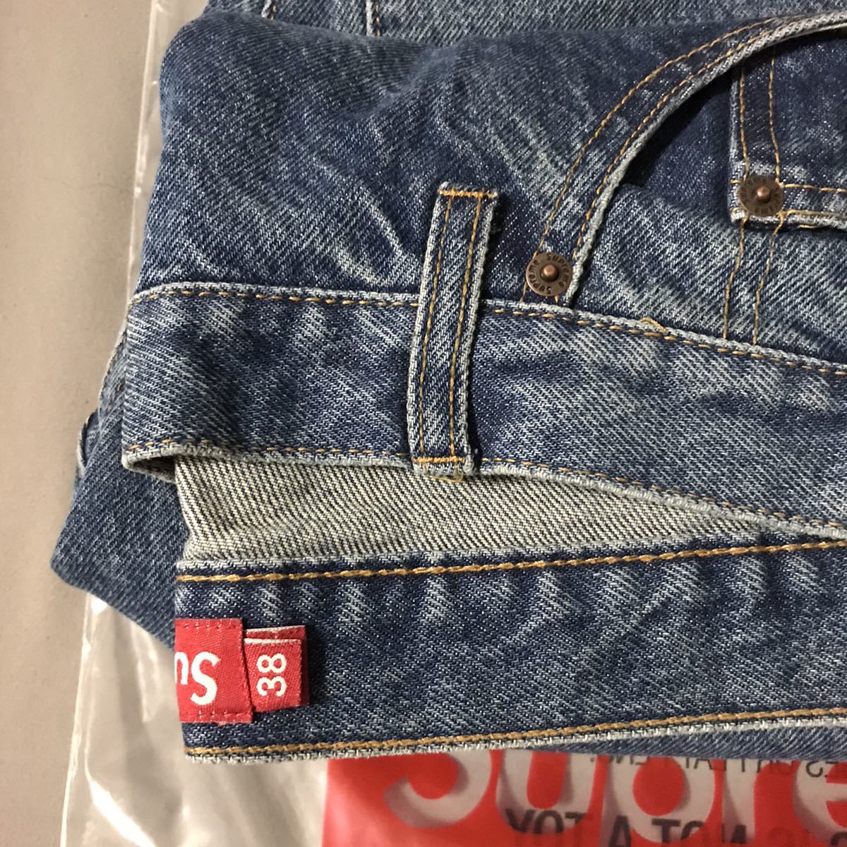 38☆ Supreme 2022SS Regular Jean Washed Blue シュプリーム デニム 