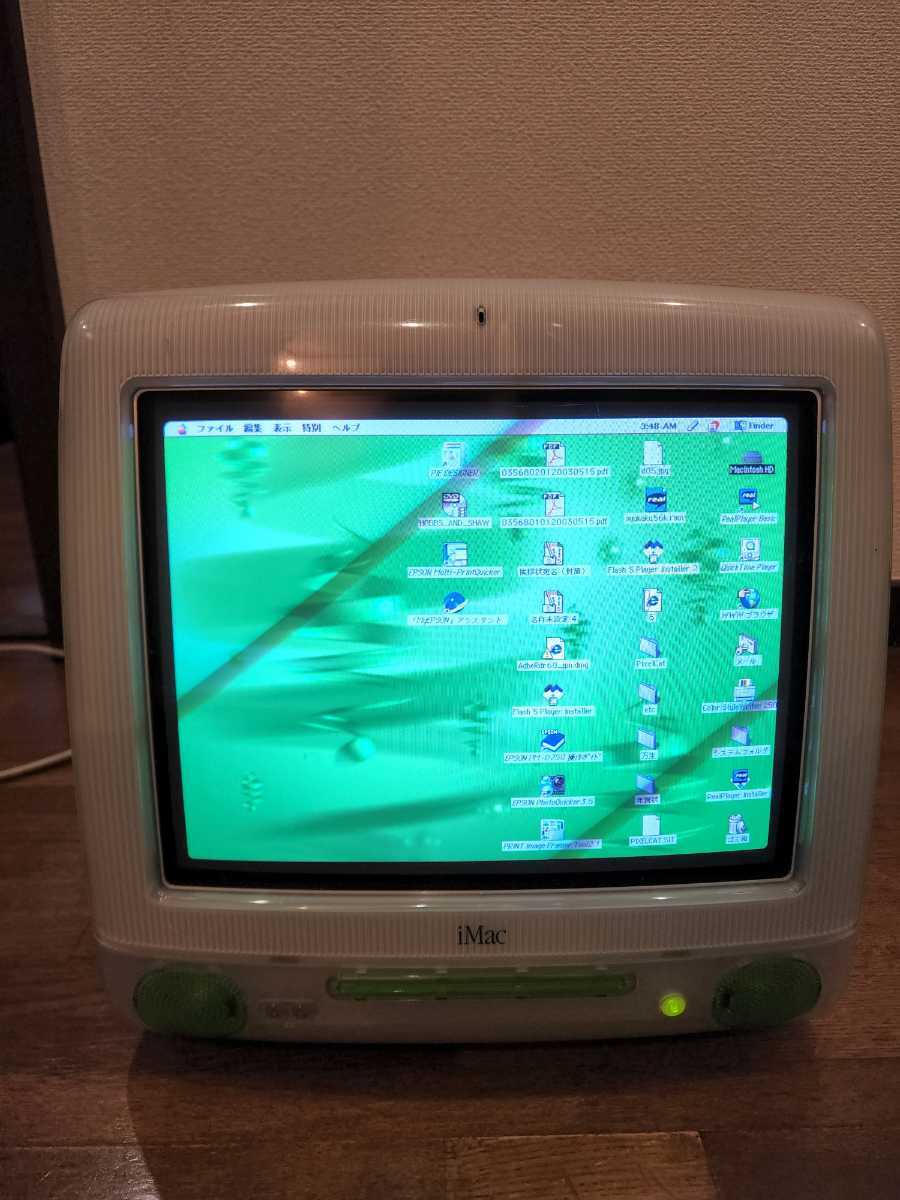 iMac G3 Apple 初代 ライム グリーン パソコン M4984 M7392J⁄A 緑