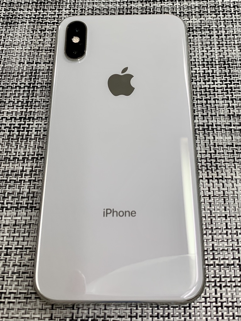送料無料】中古品 simロック解除済 au iPhoneXs 256GB 78% シルバー