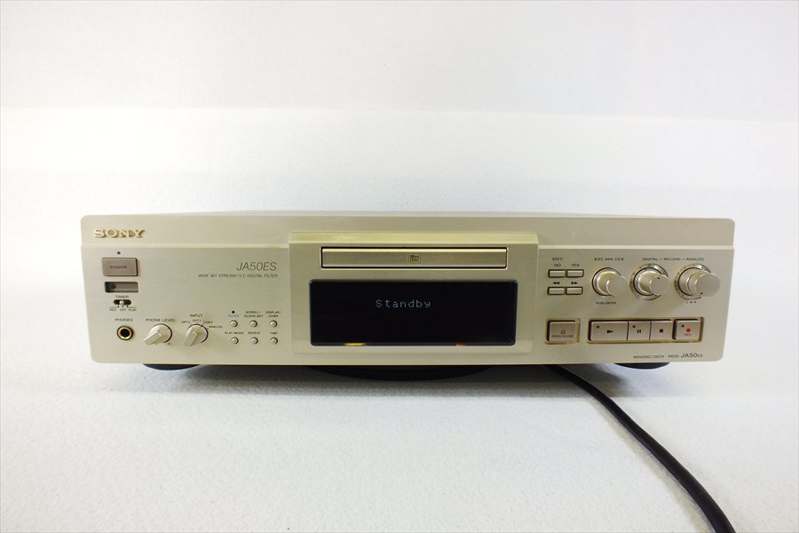 ◇ SONY ソニー MDS-JA50ES MDデッキ 取扱説明書有り リモコン有り