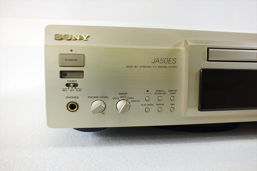 ◇ SONY ソニー MDS-JA50ES MDデッキ 取扱説明書有り リモコン有り