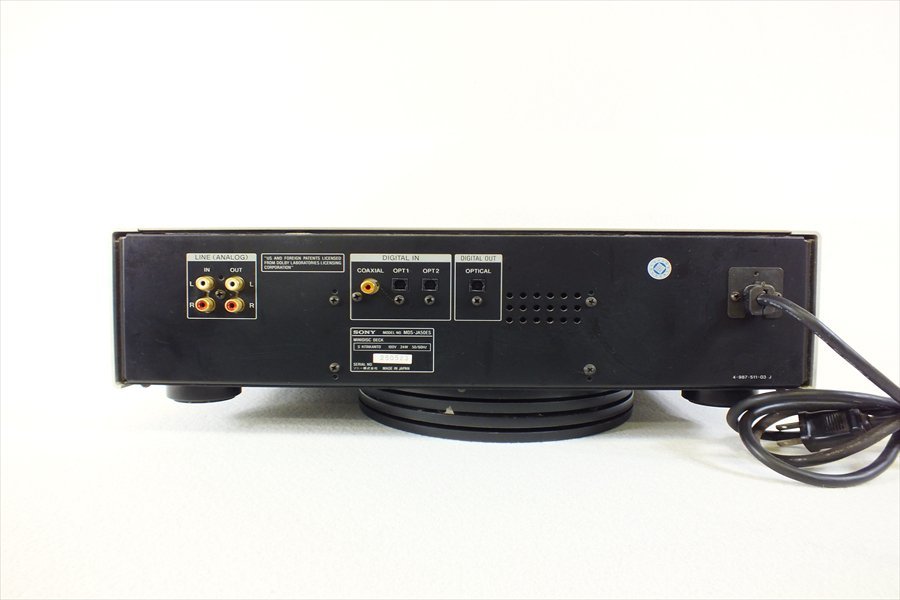 ◇ SONY ソニー MDS-JA50ES MDデッキ 取扱説明書有り リモコン有り