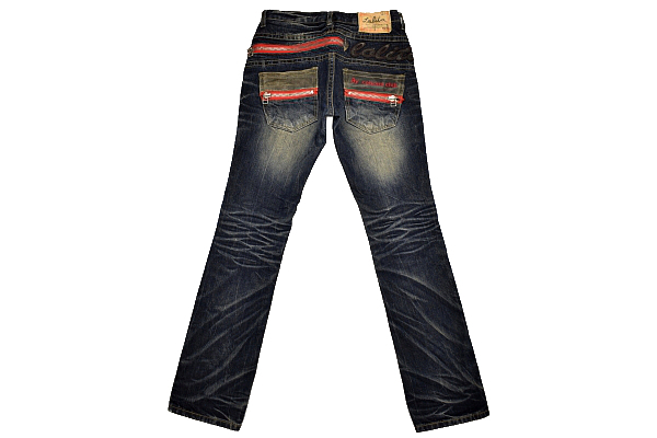 K-3477☆超美品☆LOLITA JEANS ロリータジーンズ S3P☆色落ち抜群 鬼 