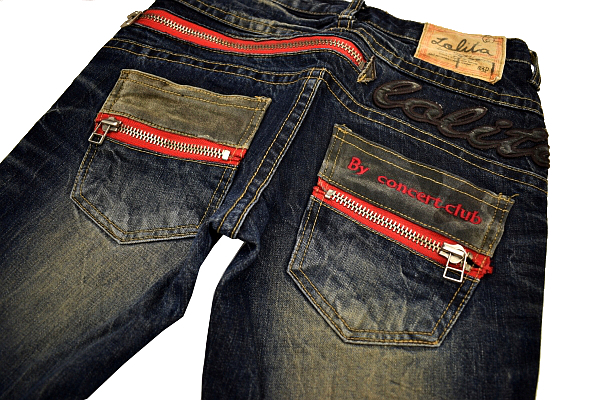 K-3477☆超美品☆LOLITA JEANS ロリータジーンズ S3P☆色落ち抜群 鬼 