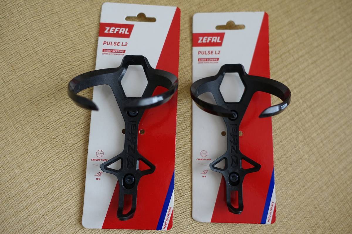 新作入荷，新作入荷，HOT Zefal ゼファール Pulse L2 カーボン製ボトルケージ ブラック 18g 2個セット フランス製(ボトル、ボトルケージ)｜売買されたオークション情報、yahooの商品情報をアーカイブ公開 - オークファン ボトル、ボトルケージ
