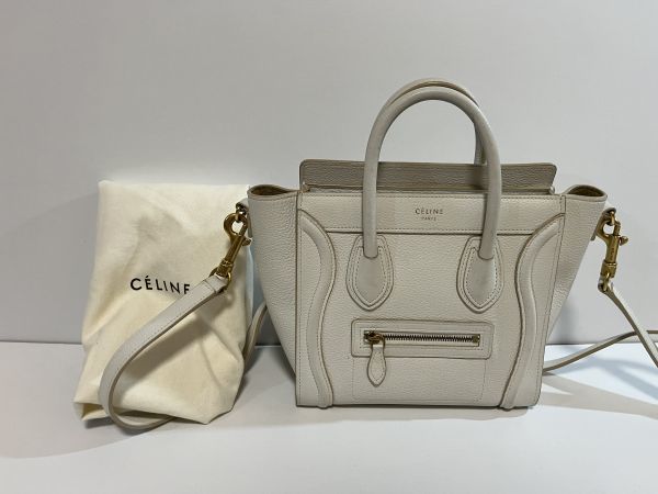 セリーヌ CELINE ラゲージ ナノ ショッパー ドラムドカーフスキン 