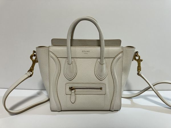 セリーヌ CELINE ラゲージ ナノ ショッパー ドラムドカーフスキン