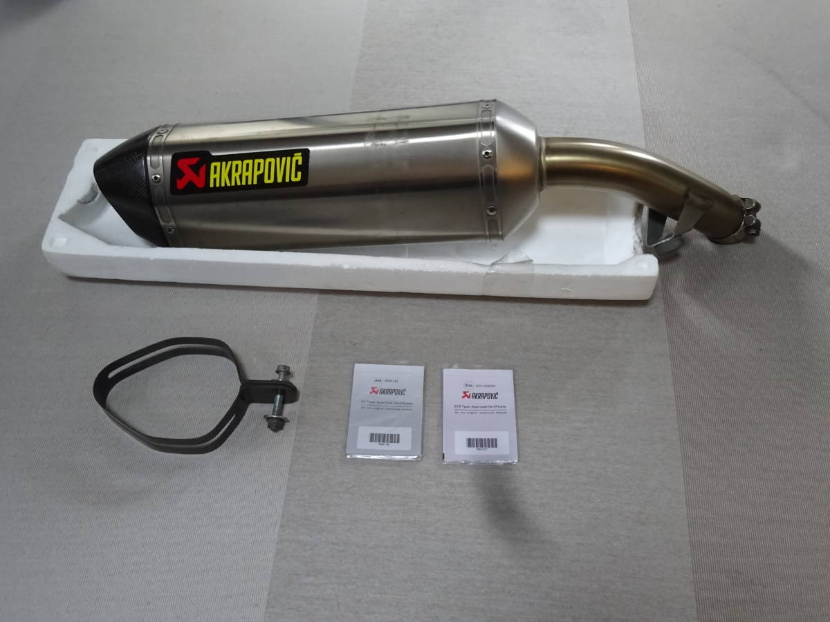 akrapovic スリップオン ヘクサゴナル チタン マフラー VFR800F