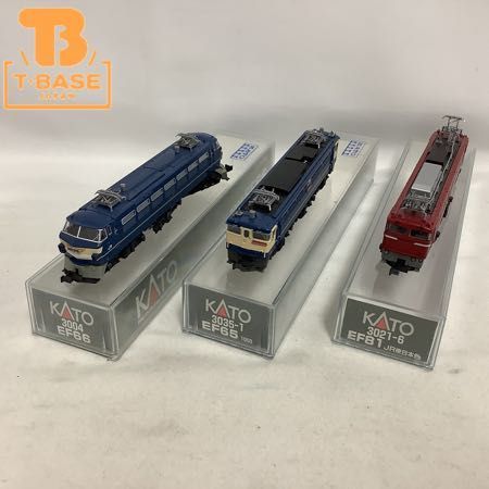 1円〜 ジャンク KATO Nゲージ 3004 EF66、3021-6 EF81 JR東日本色、3035- 