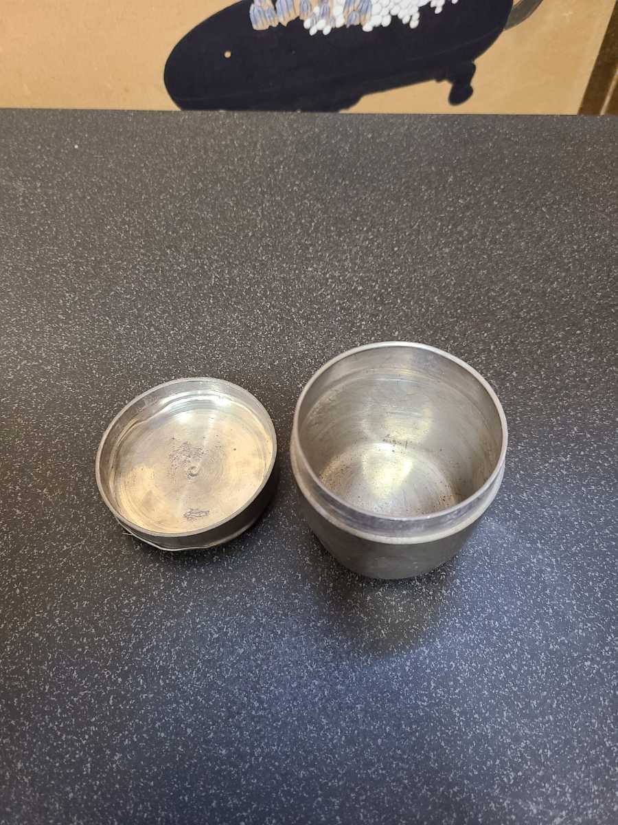 煎茶道具 茶壷 茶入 錫製 茶心壺 茶 古錫 - 在銘 茶葉