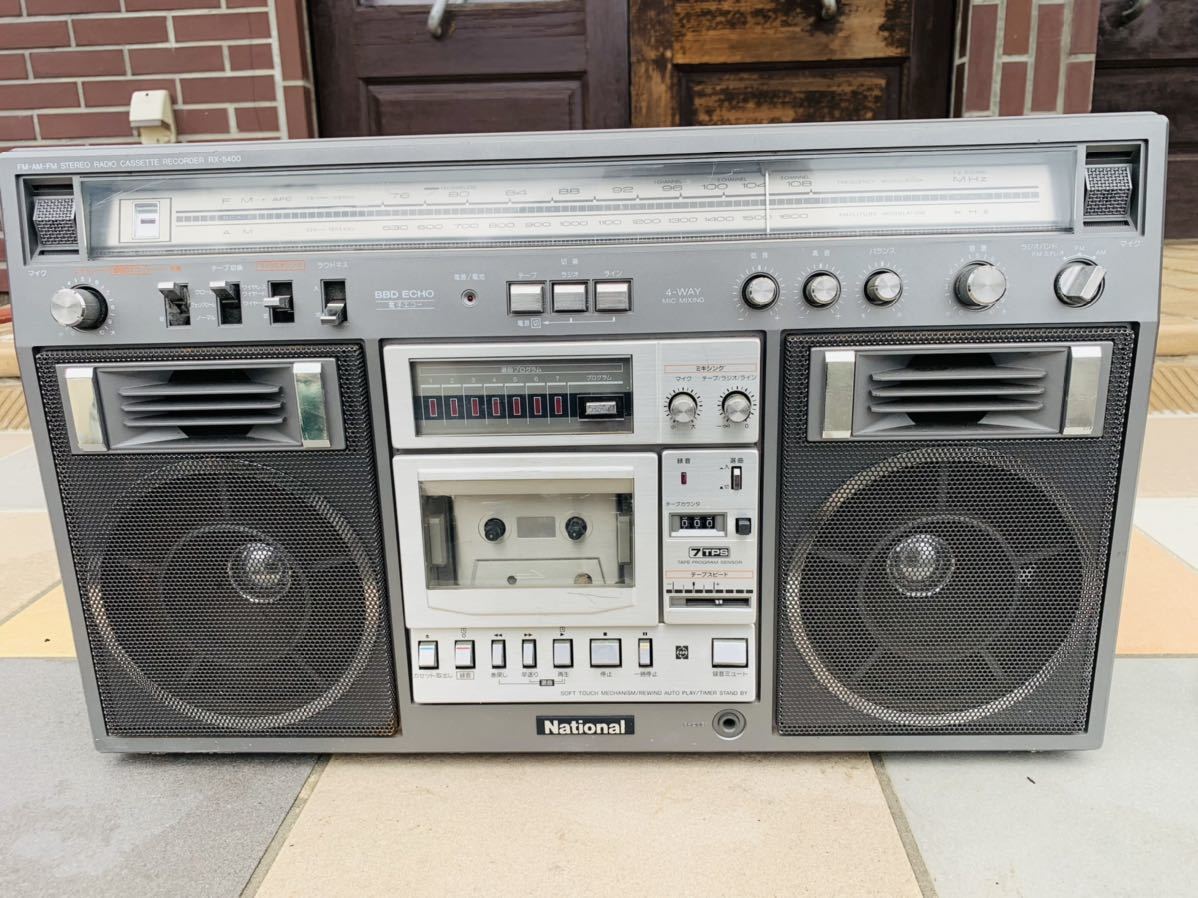 National 昭和レトロ ソフトタッチ FM−AM−FM STEREO RADIO カセット