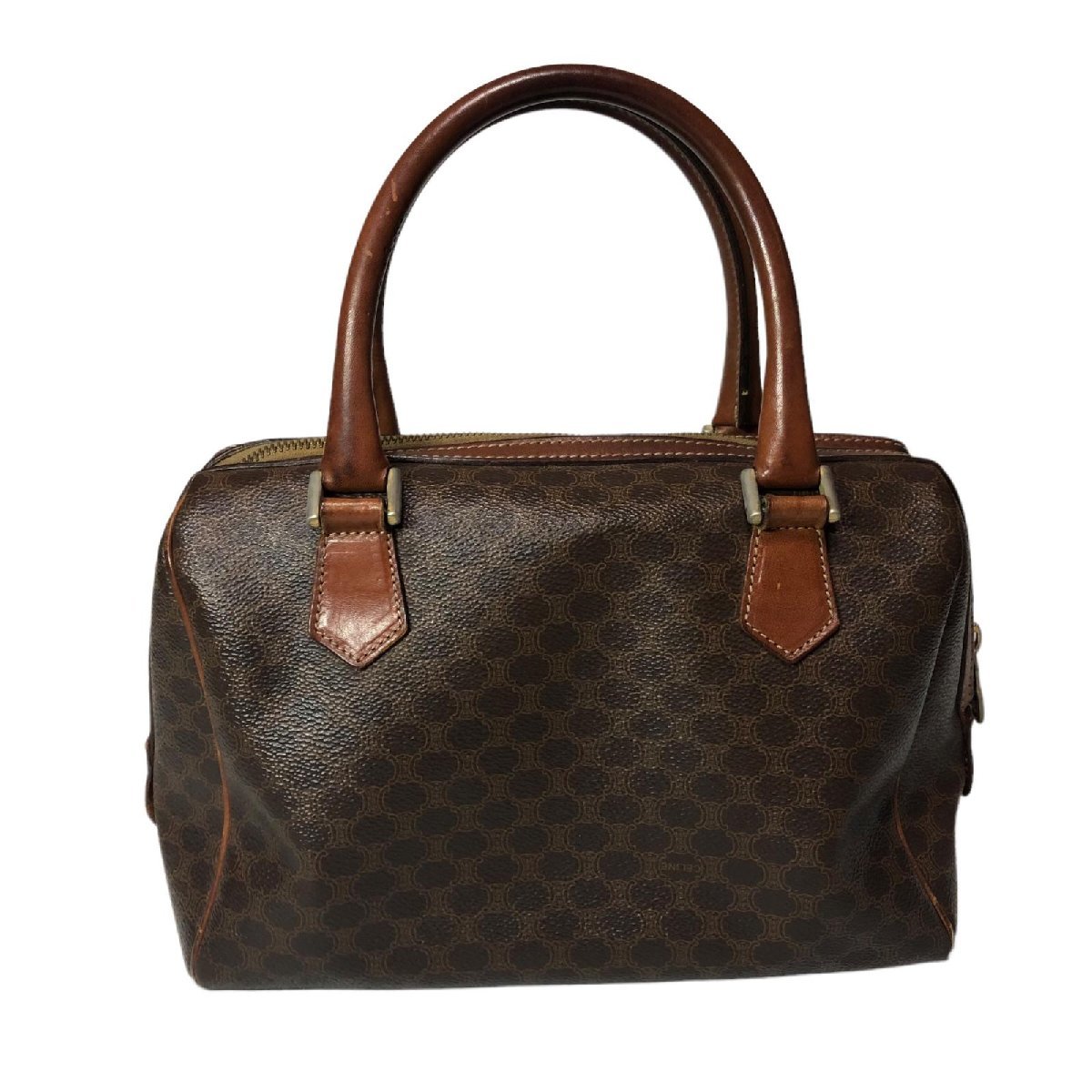 CELINE セリーヌ マカダム柄 PVC⁄レザー ハンドバッグ CELINE セリーヌ マカダム柄 PVC⁄レザー ハンドバッグ