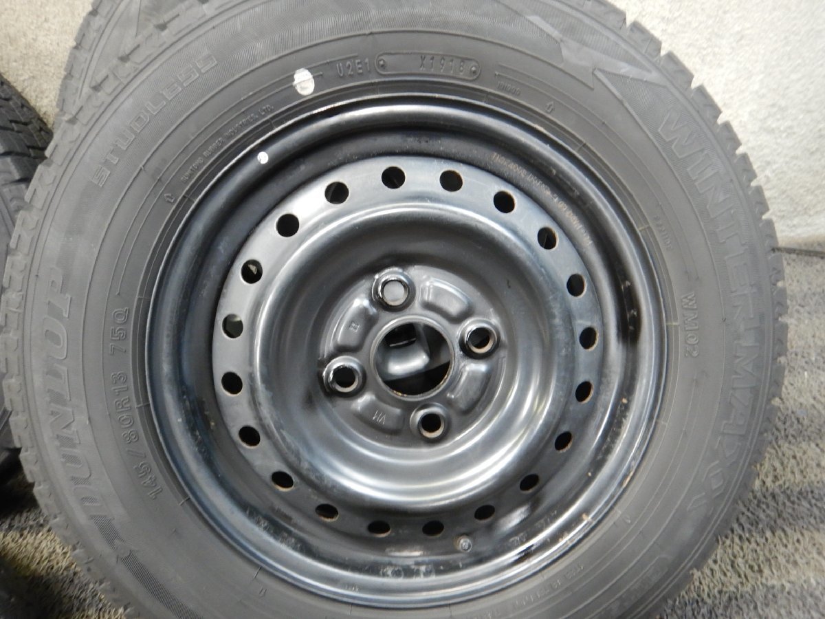 パT6248■145/80R13 DUNLOP WINTERMAXX02 ダイハツ 4J 4H 100 18年★条件付送料無料★バリ溝 タント ムーヴ ワゴンR ミラ Winter WM02 Dunlop reviews and tires