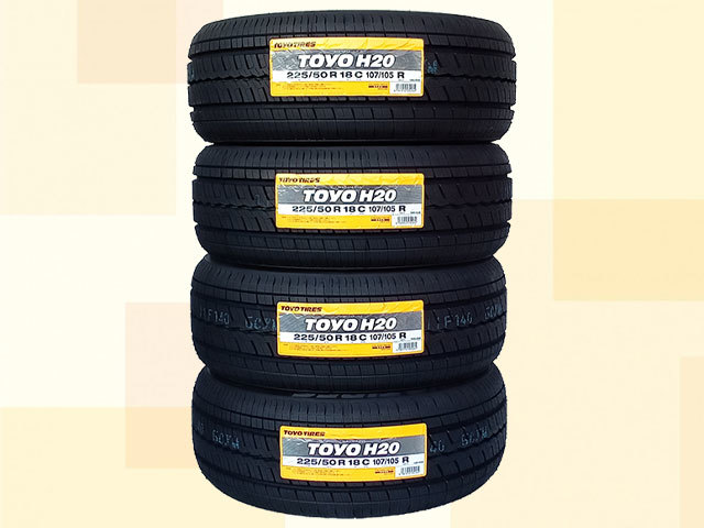 TOYO H20 225&frasl;50R18C 107&frasl;105R 8P.R. 21年製 1本 9.9分山
