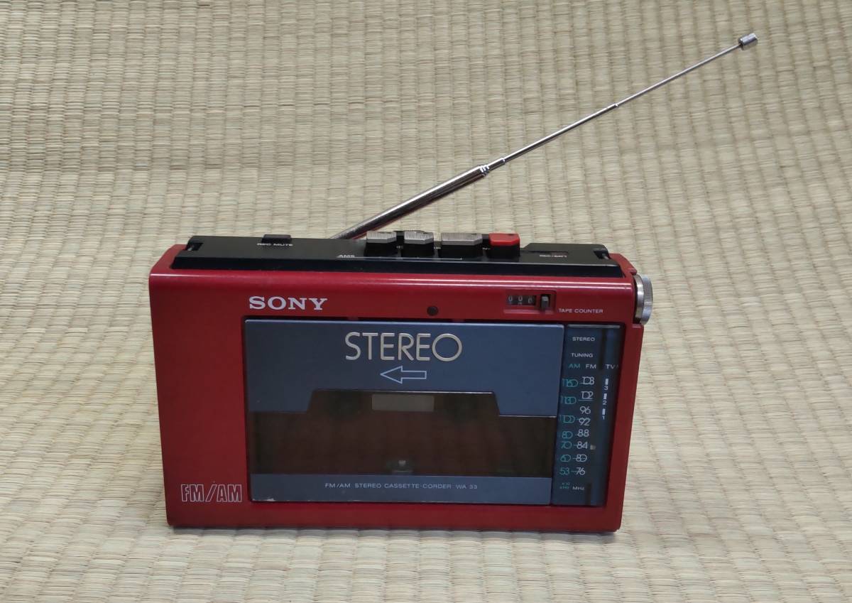 SONY WA-33 FM/AM ステレオカセットコーダー 本体