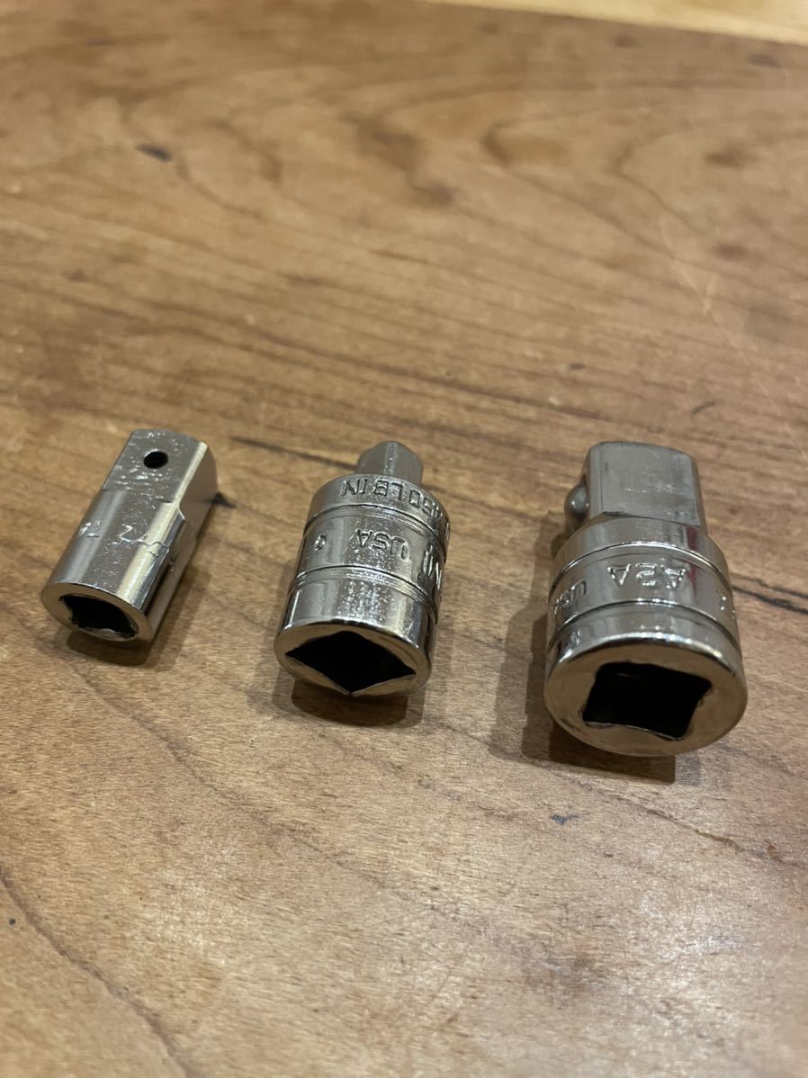 お買い得，豊富な スナップオン snap-on 変換ソケット 3/8&rarr;1/2 1/4 1/4&rarr;3/8(ソケットレンチ)｜売買されたオークション情報、yahooの商品情報をアーカイブ公開 - オークファン ソケットレンチ