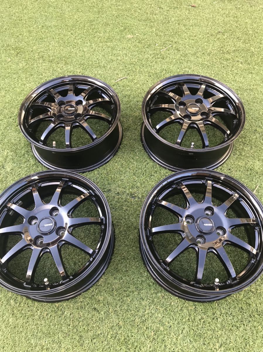 美品 g-speed 15インチ 5.5J ブラックホイール ルーミー アクア 