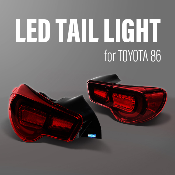 【本日のみ値下げ価格】絶版　TOM'S LEDテールランプ　86 BRZ 在庫あり】新品 TOM'S LEDテールランプ トヨタ 86 ZN6 ブラッキ