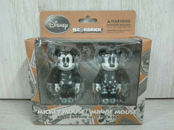 新品，限定SALE BE@RBRICK ミッキーマウス＆ミニーマウス 白黒ver. 2体セット メディコムトイ フィギュア ベアブリック Disney(キューブリック、ベアブリック)｜売買されたオークション情報、yahooの商品情報をア キューブリック、ベアブリック