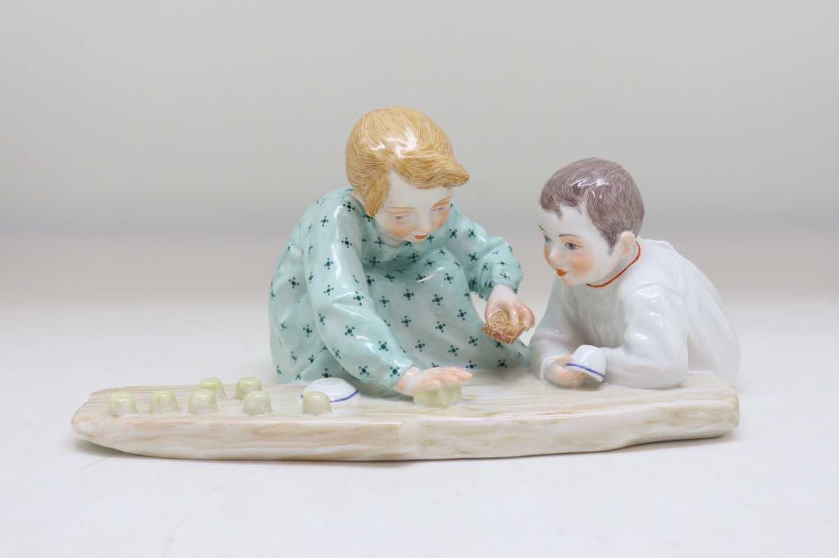 廃盤 マイセン(Meissen) 人形 天使の音楽隊 トライアングル 訳あり