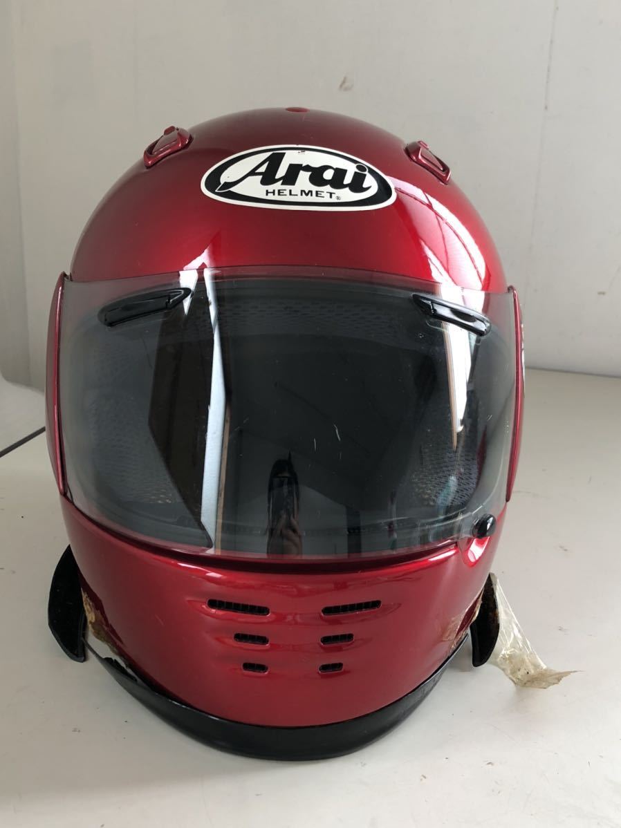 最新作，送料無料 Arai ヘルメット RAPIDE Qr 59-60cm ジャンク(Lサイズ)｜売買されたオークション情報、yahooの商品情報をアーカイブ公開 - オークファン フルフェイス（オンロード用）