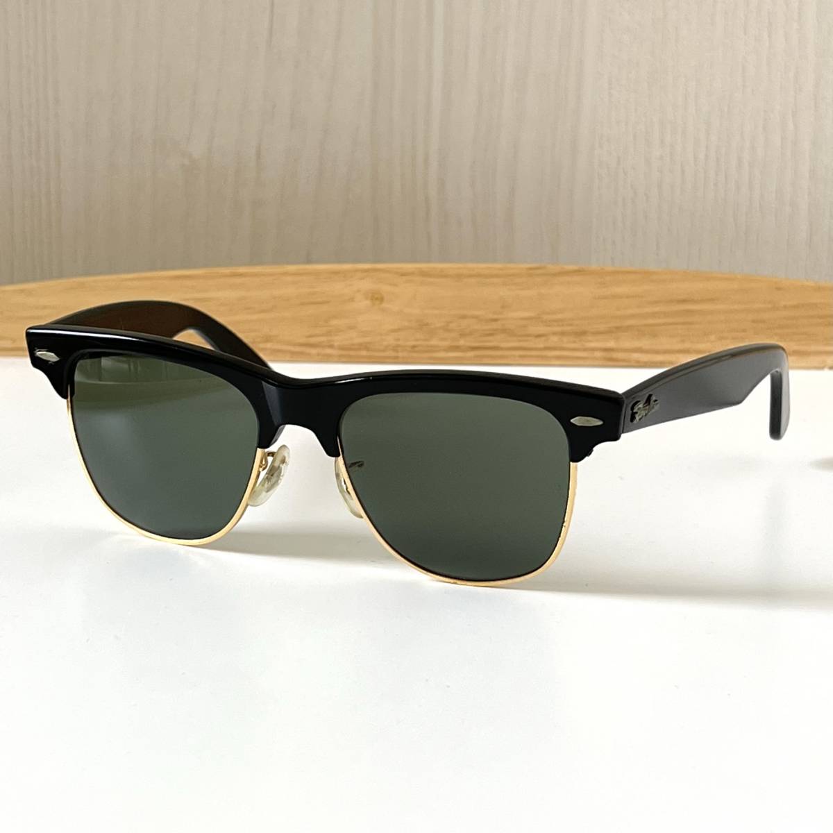 ◆Vintage Ray-Ban USA ヴィンテージ レイバン ウェイファーラーマックス エボニィブラック WAYFARER MAX 黒 サングラス vintage