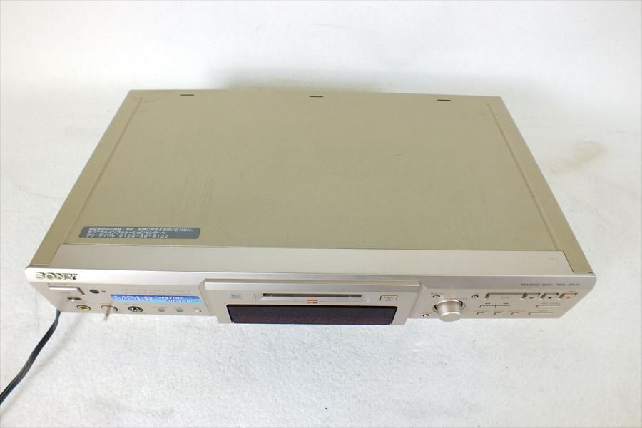 SONY ソニー ミニディスクデッキ MDS-JE640 リモコン 取扱説明書 ◇SONY ソニー MDS-JE640 MDデッキ 現状品 中古 220908A2347 SONY MDS