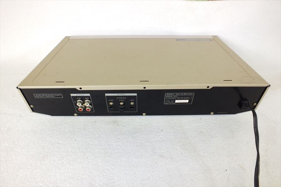 ◇SONY ソニー MDS-JE640 MDデッキ 現状品 中古 220908A2347 SONY MDS