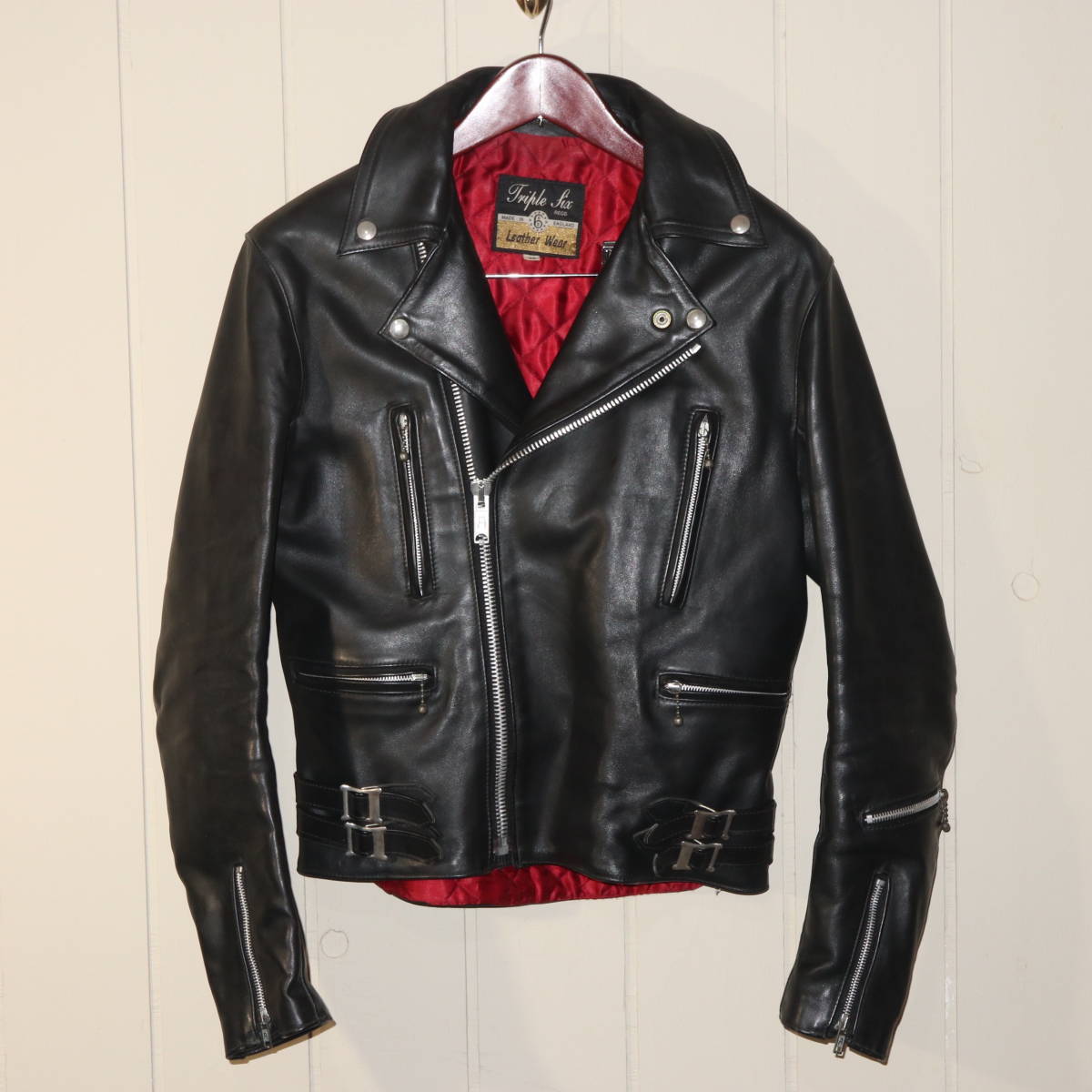 666 Leather Wear ダブルライダースジャケット 36サイズ 666 トリプル