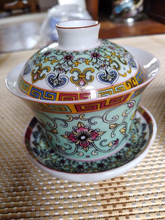 茶の湯セット　茶道具　昭和レトロ 昭和レトロ☆中国で購入☆茶器セット 湯呑 2個セット☆茶道具 ティー