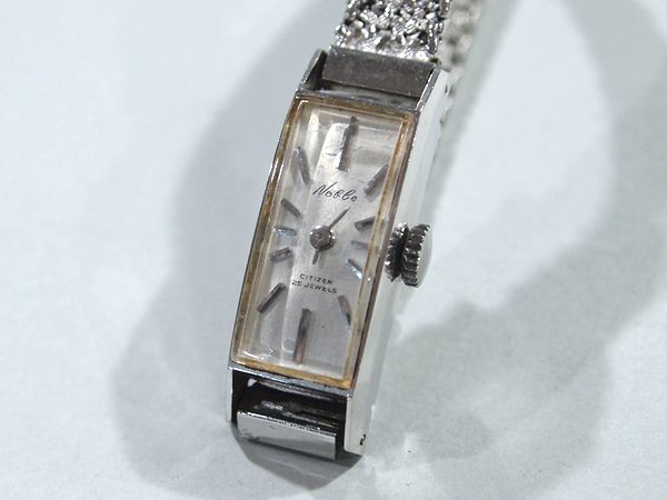 □当時物 CITIZEN シチズン Noble ノーブル 手巻き 腕時計 レディース