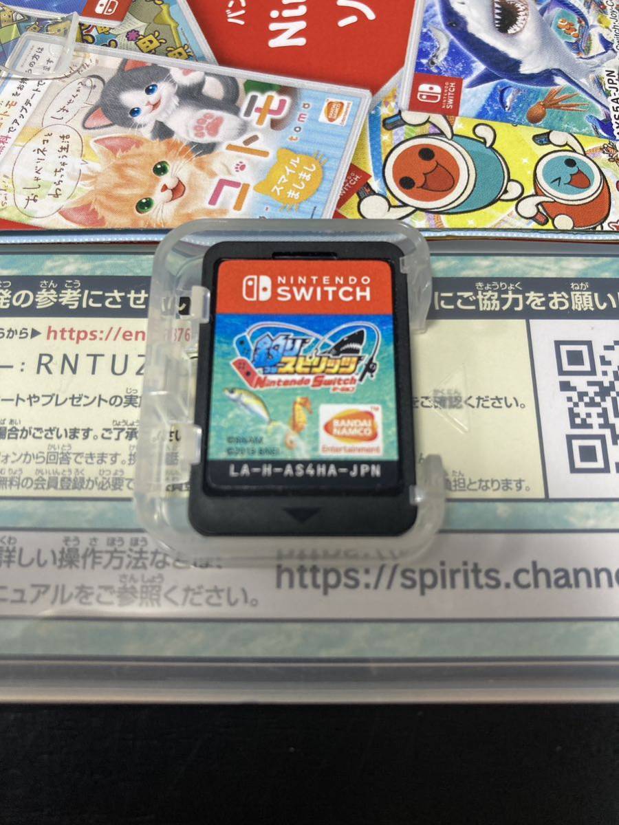 釣りスピリッツ Nintendo Switch | Switchバージョン バンダイナムコ HORI 釣って遊べる水族館 for 釣りスピリッツ専用 Joy-Conアタッチメント 株式会社 バンダイナムコエンターテインメント 美品Nintendo 釣って遊べる 特価