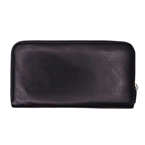 1円～【BALENCIAGA バレンシアガ】長財布 ブラック レザー シルバー金具 ジッピーウォレット【中古】 BALENCIAGA バレンシアガ 長財布 ジャイアント キャリー ラウンドファスナー長財布