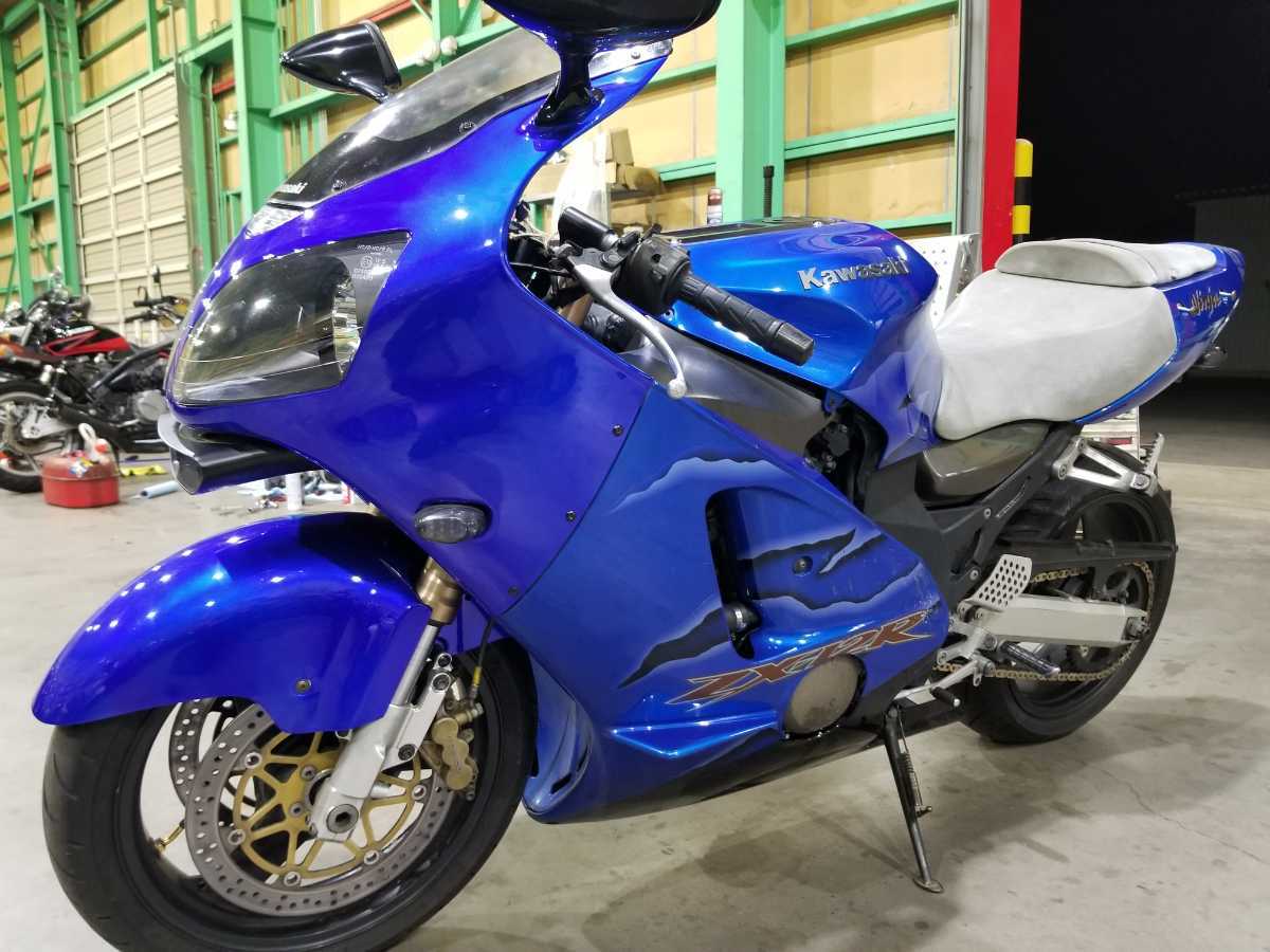 格安 ZX-12R ZX12R ZZ-R1200 平成13年式 車検R6年2月 47029km セル始動