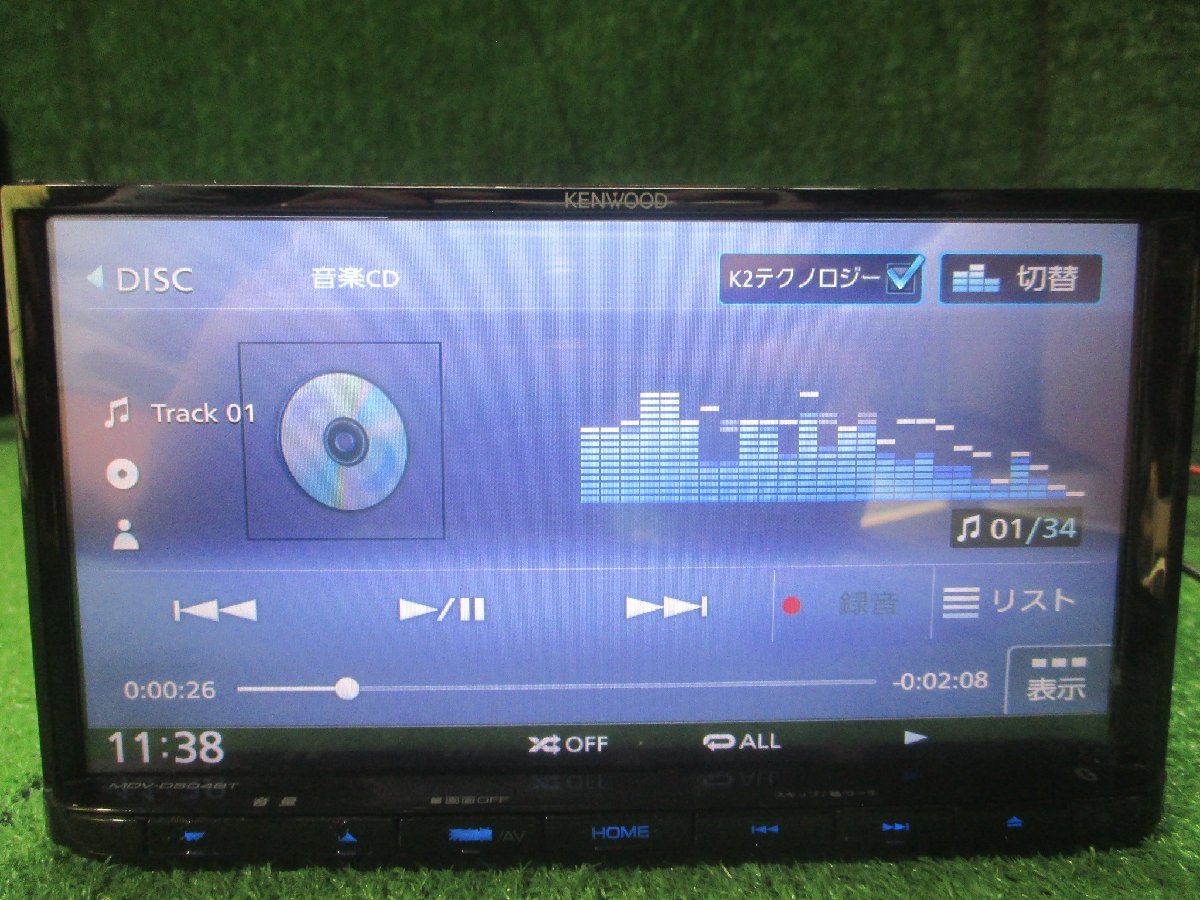 KENWOOD MDV-D504BT メモリーナビ ケンウッド ☆ 中古品 地図2016年版 