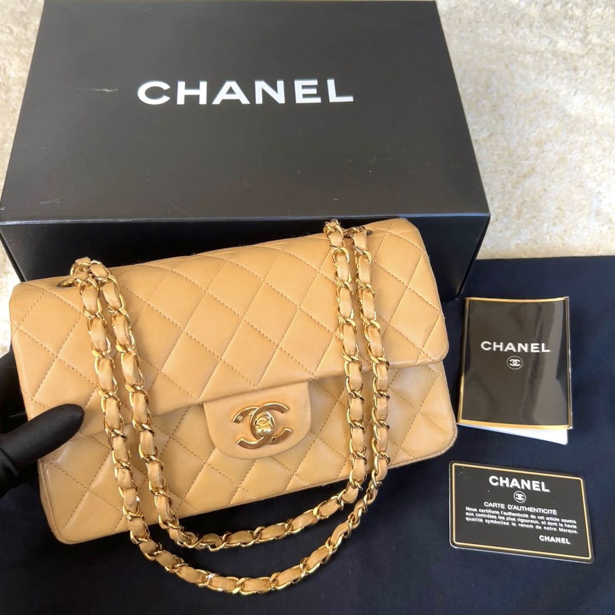 1円から シャネル CHANEL 美品 マトラッセ ショルダーバッグ チェーン 