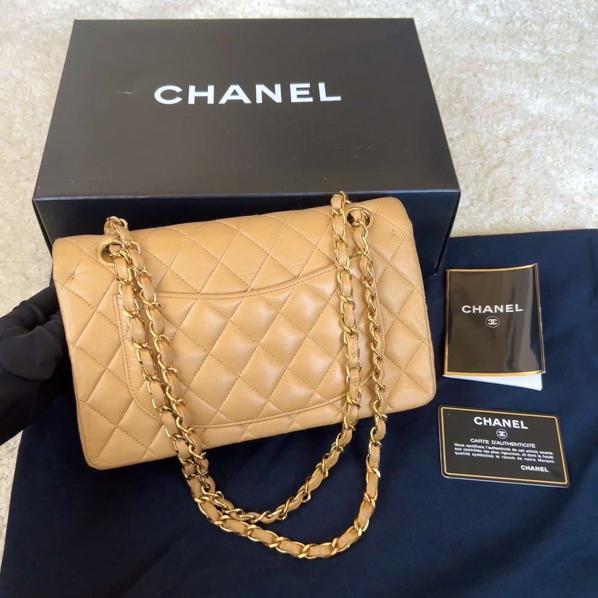 1円から シャネル CHANEL 美品 マトラッセ ショルダーバッグ チェーン 