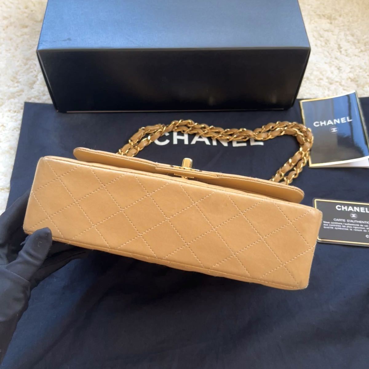 1円から シャネル CHANEL 美品 マトラッセ ショルダーバッグ チェーン 