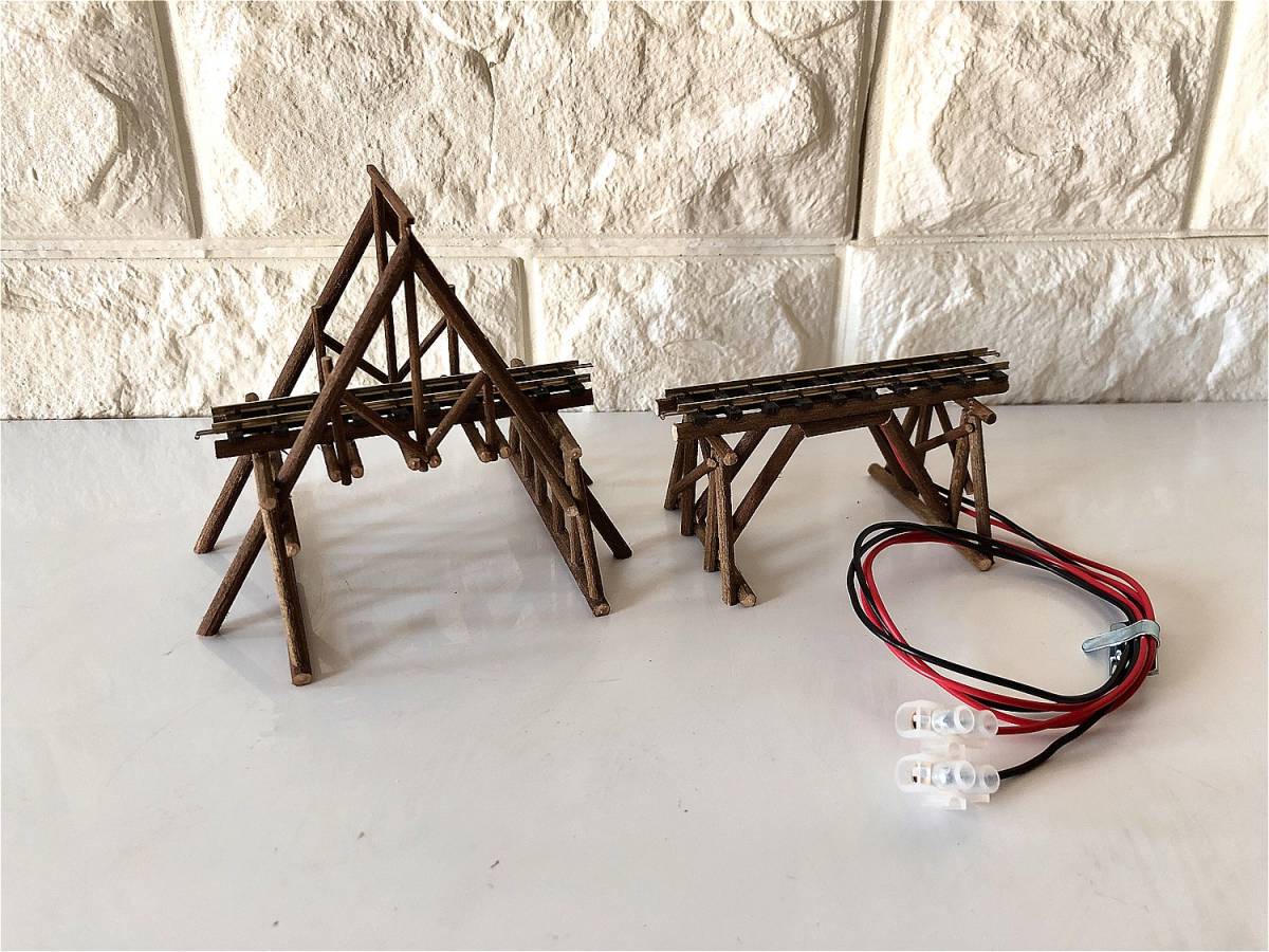 正規品，HOT 木曽森林鉄道｜完成品 1/87 HOナロー用 すぐに使えるPECOセットラック付き 三角トラス橋と方杖橋の木橋セット｜レイアウト制作に(鉄道模型)｜売買されたオークション情報、yahooの商品情報を その他