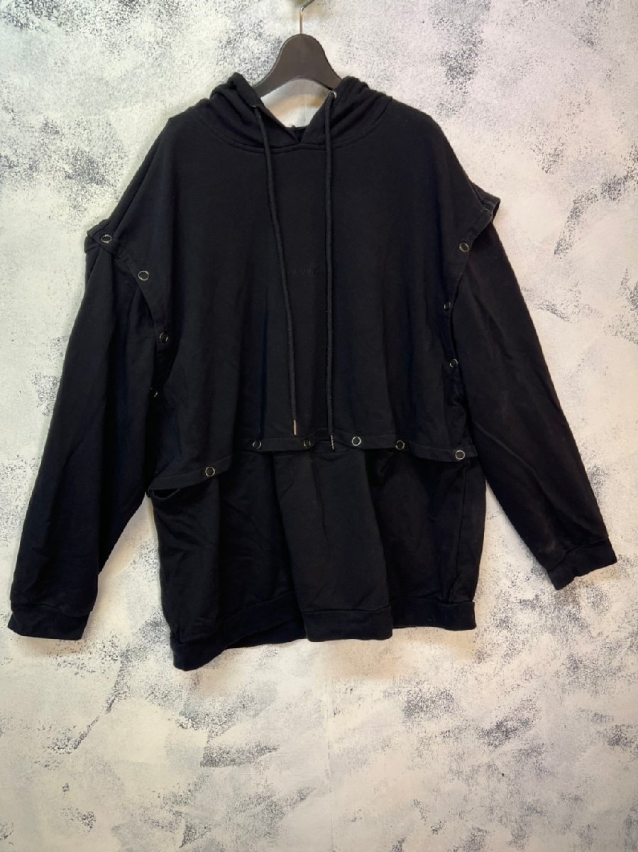 ☆IKUMI イクミ☆ SNAPBOTTON HOODIE」スナップボタンプルオーバー  