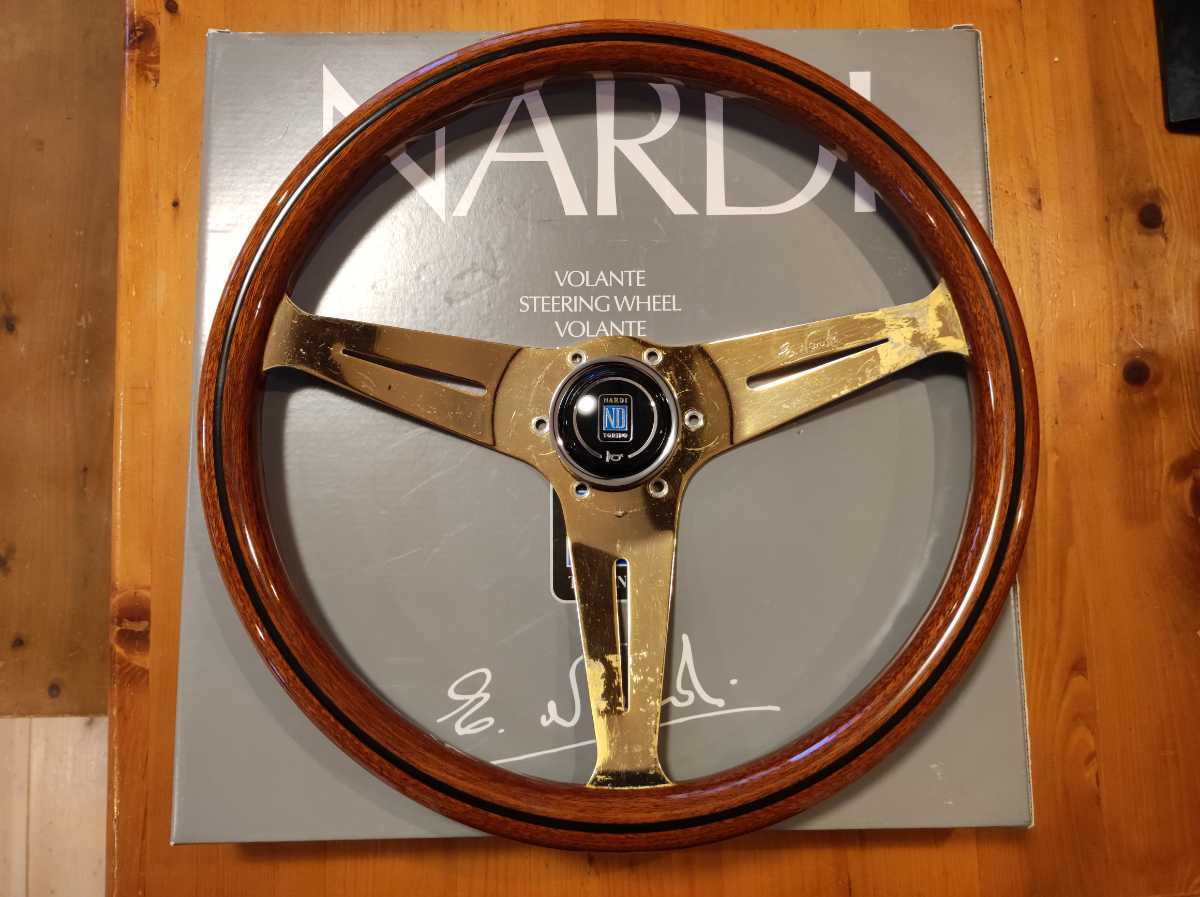 新作登場，2025 大径 38パイ ナルディ NARDI クラシック ウッド ゴールドスポーク ステアリング ホーンボタン 付き ビンテージ ランクル(ステアリング、ハンドル本体)｜売買されたオークション情報、yahooの商 ステアリング、ハンドル本体