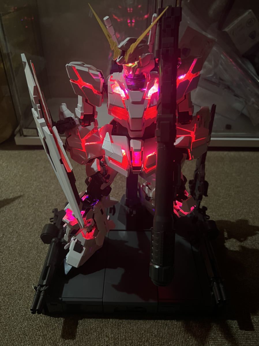 PG ユニコーンガンダム LED組み込み済み 素組み&MG シナンジュ 完成品 