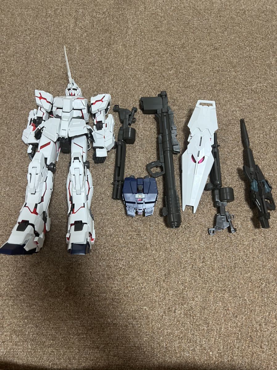 PG ユニコーンガンダム LED組み込み済み 素組み&MG シナンジュ 完成品 
