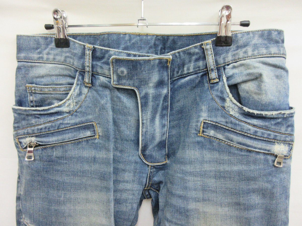 1000円～ バルマン BALMAN バイカーデニムパンツ サイズ30 【公式通販】