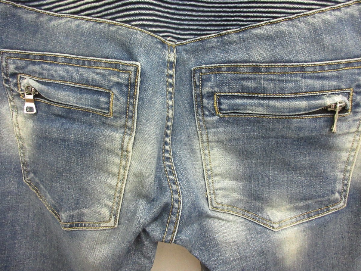 1000円～ バルマン BALMAN バイカーデニムパンツ サイズ30 【公式通販】