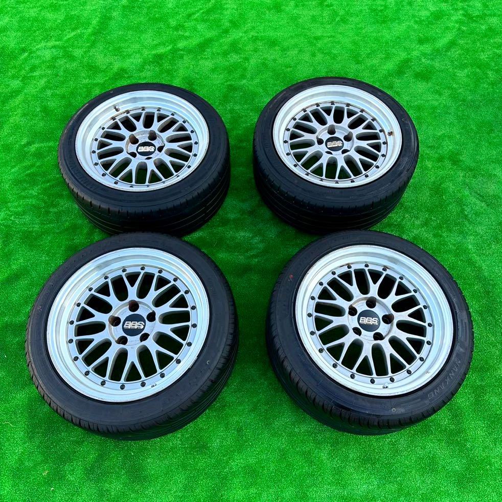 BBS LM073 17インチ 9.5J +25 4本セット 255/40R17 タイヤ付き BNR32 