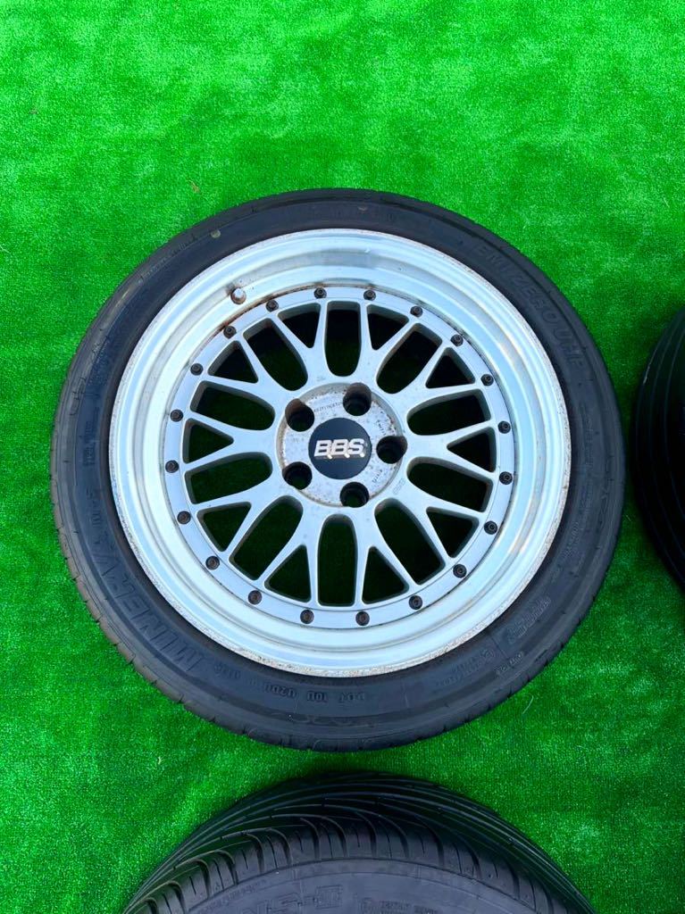 BBS LM073 17インチ 9.5J +25 4本セット 255/40R17 タイヤ付き BNR32 