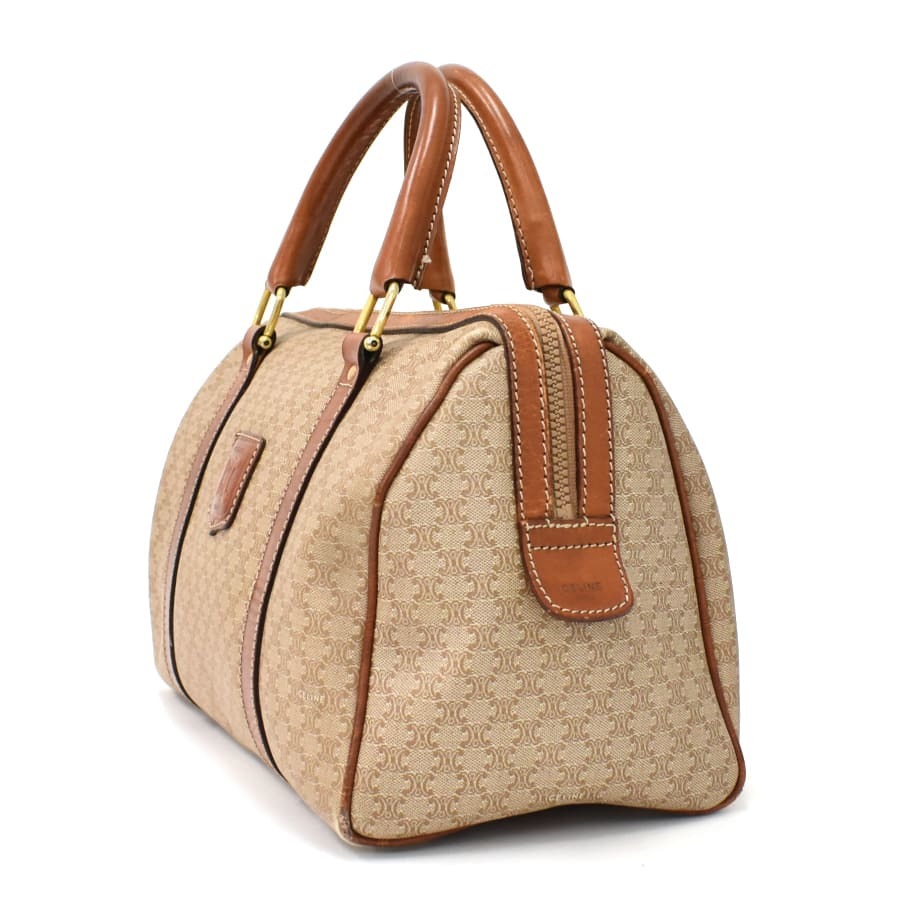 CELINE ミニボストンバッグ セリーヌ 公式通販 マカダム ミニボストン ミニ ハンドバッグ PVC CELINE(セリーヌ) バッグ・カバン(レディース 1円スタートヴィンテージ レザー ボストン 白 (CELINE⁄ボストン