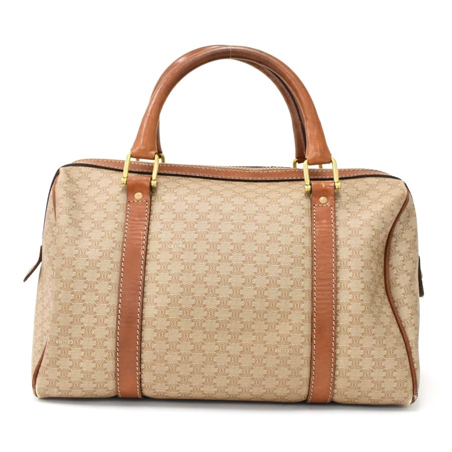 CELINE ミニボストンバッグ セリーヌ 公式通販 マカダム ミニボストン ミニ ハンドバッグ PVC CELINE(セリーヌ) バッグ・カバン(レディース 1円スタートヴィンテージ レザー ボストン 白 (CELINE⁄ボストン